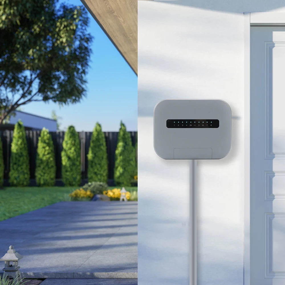 Smart WiFi Sprinkler Controller - 8 Zone WiFi Irrigation System Tidesmit