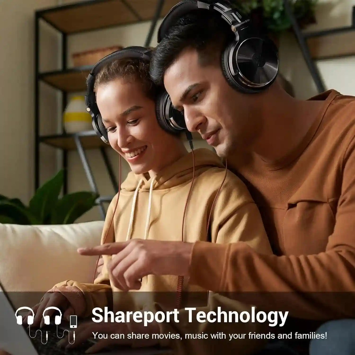 Wired Over-Ear Studio Monitor Headphones with Mic - Tidesmit Pro 10 Tidesmit
