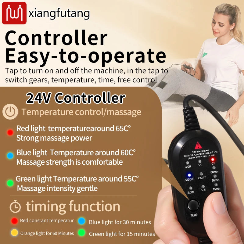 Red Light Knee Therapy Wrap for Targeted Heat and Deep Tissue Massage Massage Cushion Tidesmit