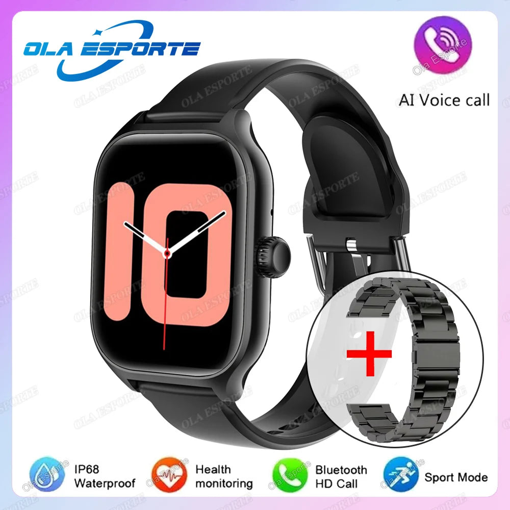 Smart Watch For Android IOS Watches 2.01inch HD Display BT Call Message Alert Music Sports Mode Smartwatch Men Women Gift HW12