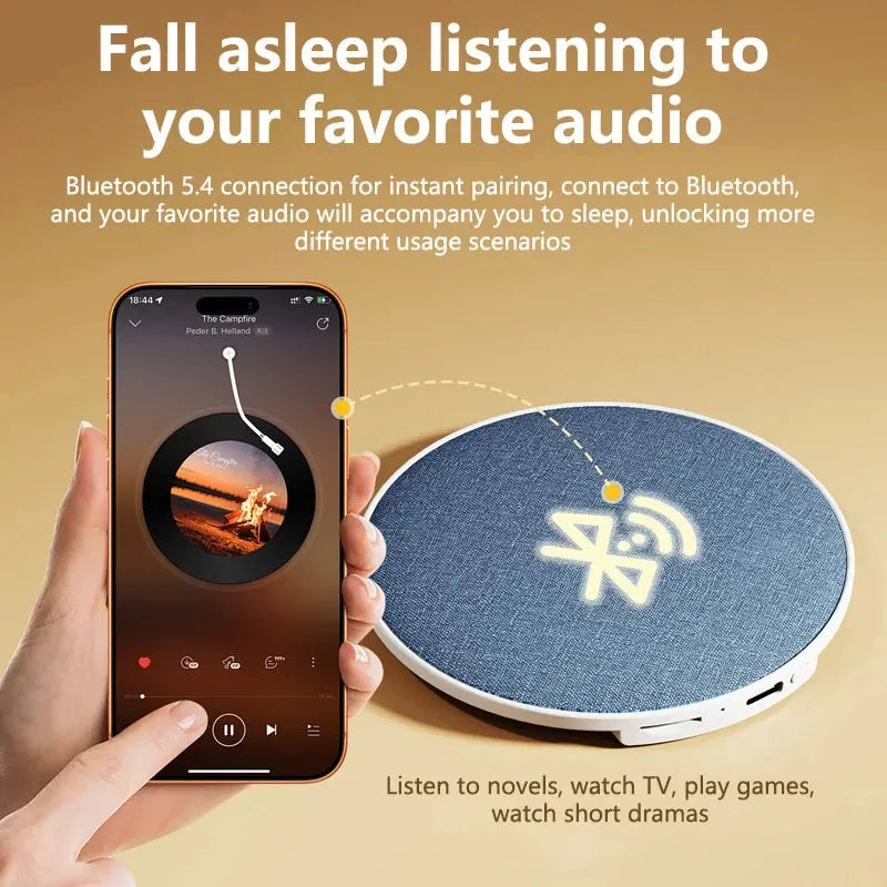 Bedside Sleep-enhancing Audio Ultrasonic Pillow-top Sleep Aid Speaker High Dynamic Sound Quality Bluetooth Speaker 2026 NEW