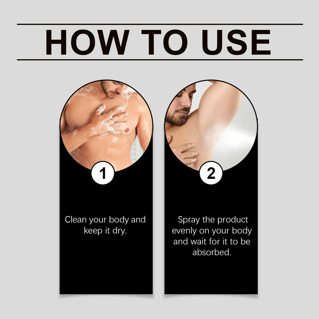 Tidesmit East Moon Sandalwood deodorant spray for men providing long-lasting refreshing aroma and sweat odor control.