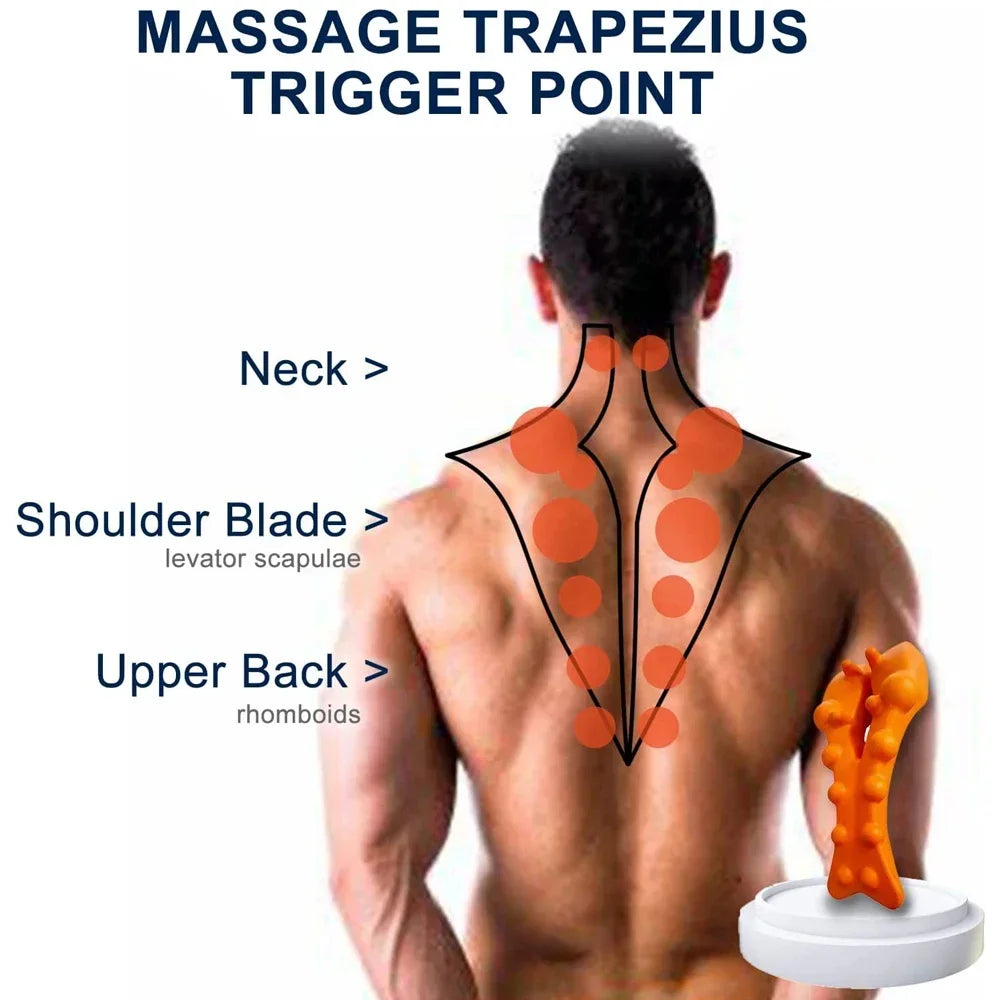 Back Stretcher Device: Spinal Decompression for Muscle Recovery - Orange Fascia Gun Tidesmit