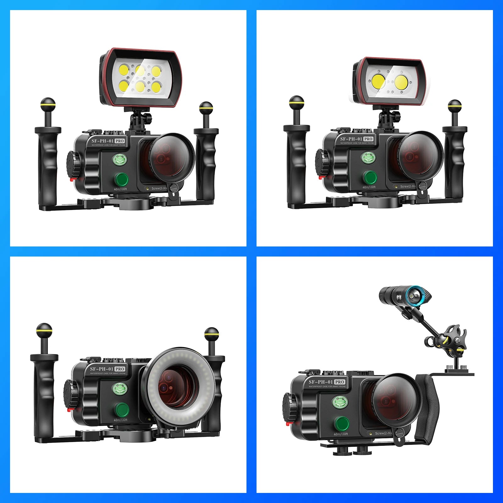 Universal Waterproof Phone Case - 40M Professional Diving Housing Tidesmit