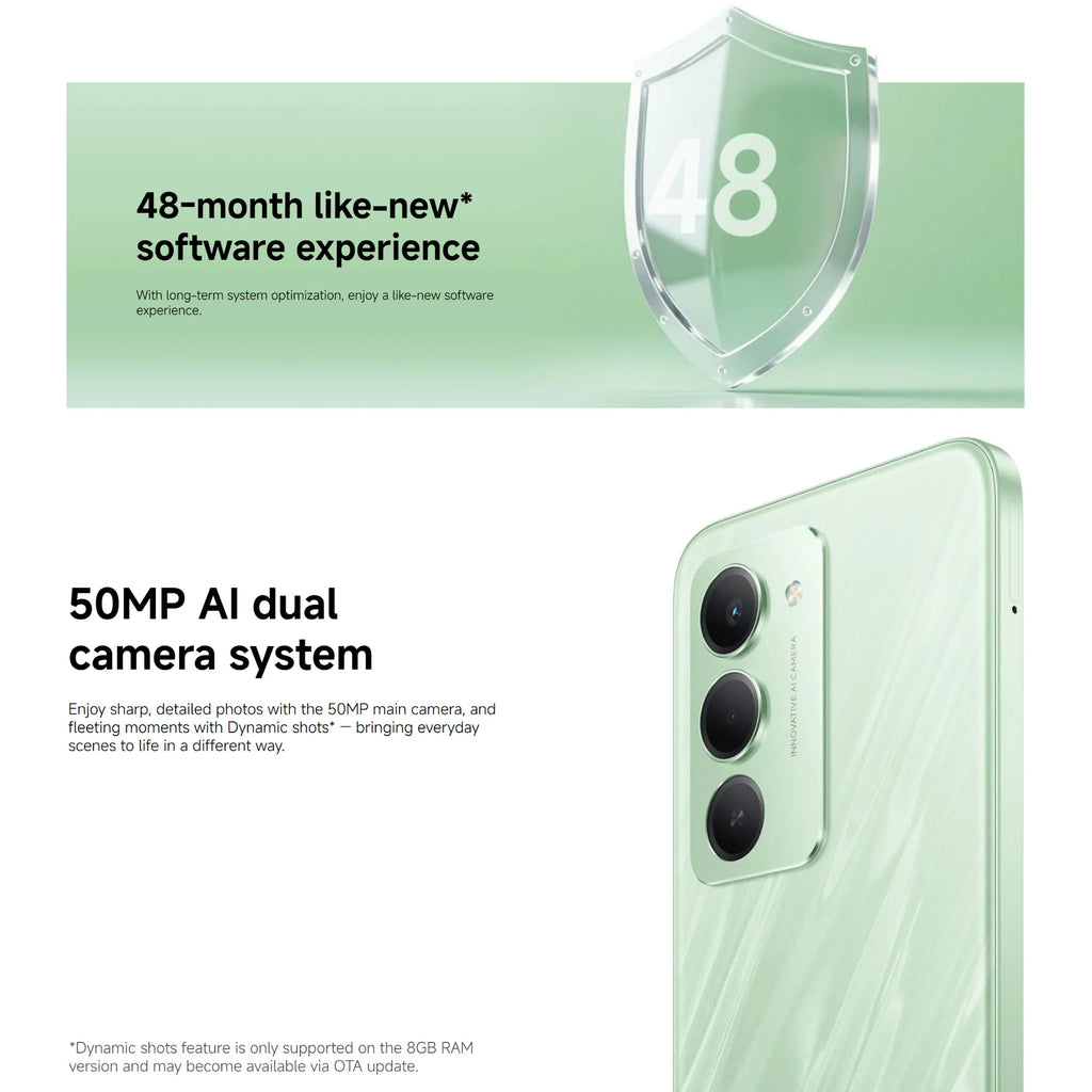 Xiaomi Redmi 15 5G 8+256GB Global Version 6.9“ FHD+ 144Hz 50MP Snapdragon® 6s Gen3 Mobile Platform 7000mAh 33W Side fingerprint