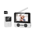 4.3 "Upgraded two-way wake-up infrared night vision video doorbell can be installed with indoor and outdoor electronic doorbells