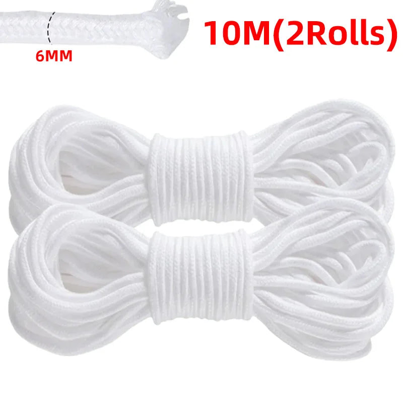 5-20M Self-Watering Wick Cord Vacation Planter Pot DIY Automatic Watering Device System Potted Auto Drip Waterer Cotton Rope