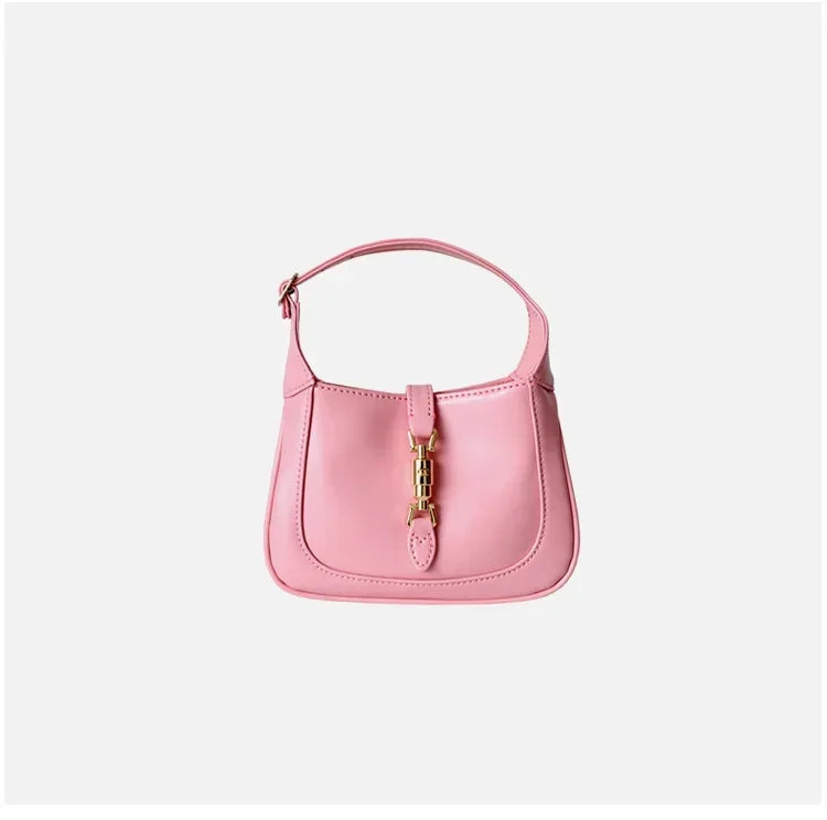 New High-quality Cowhide Women's Underarm Bag Handbag Zipper Opening Women's Bag Business and Casual Style