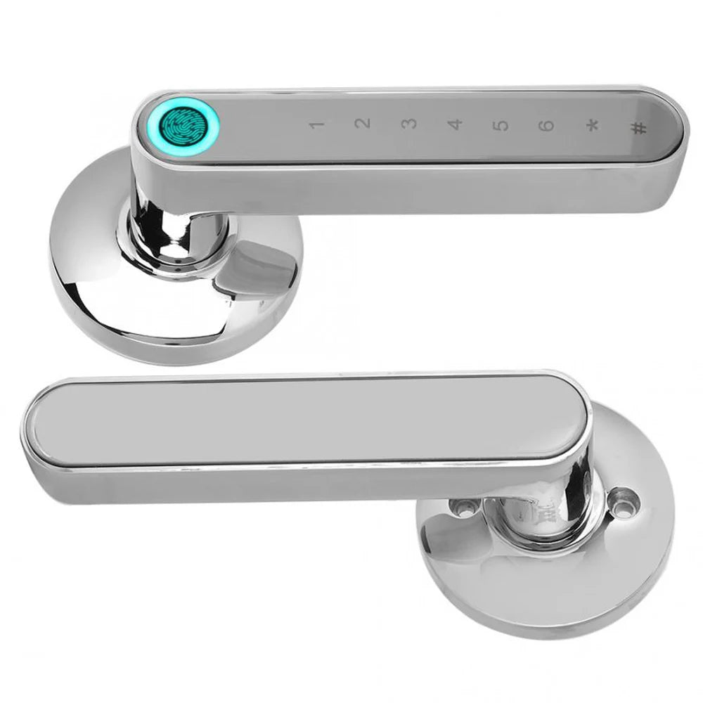 WAFU 016 Fingerprint Smart Lock Password Handle Bed Room Lock Tuya Bluetooth Password Door Lock Zine For Home Hotel