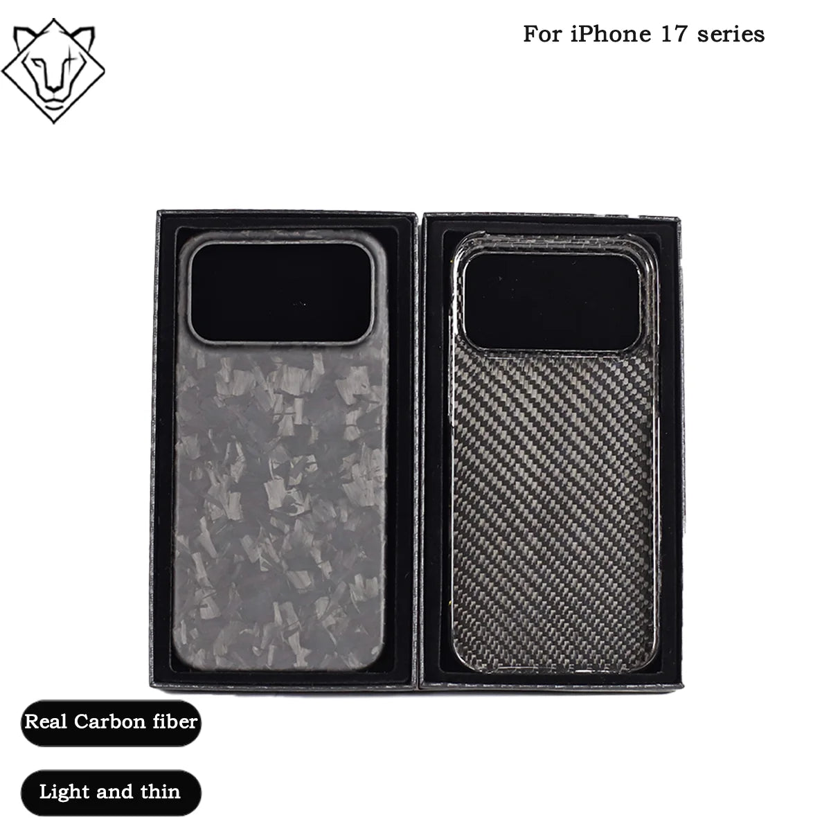 iPhone 17 Pro Max Carbon Fiber Case - Slim Military-Grade Protection Matte Tidesmit