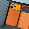 iPhone 17 Pro Max Suede Magnetic Case | Slim Shock-Absorbing Cover Orang (Mag) China Mainland Tidesmit