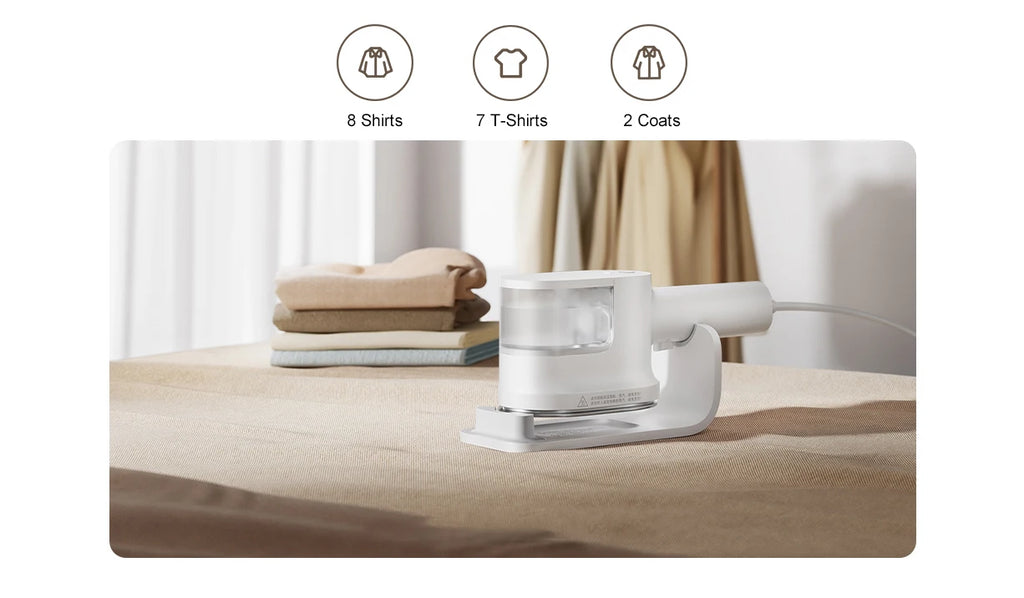 Tidesmit portable handheld garment steamer for clothes featuring a vertical steam iron design for efficient ironing