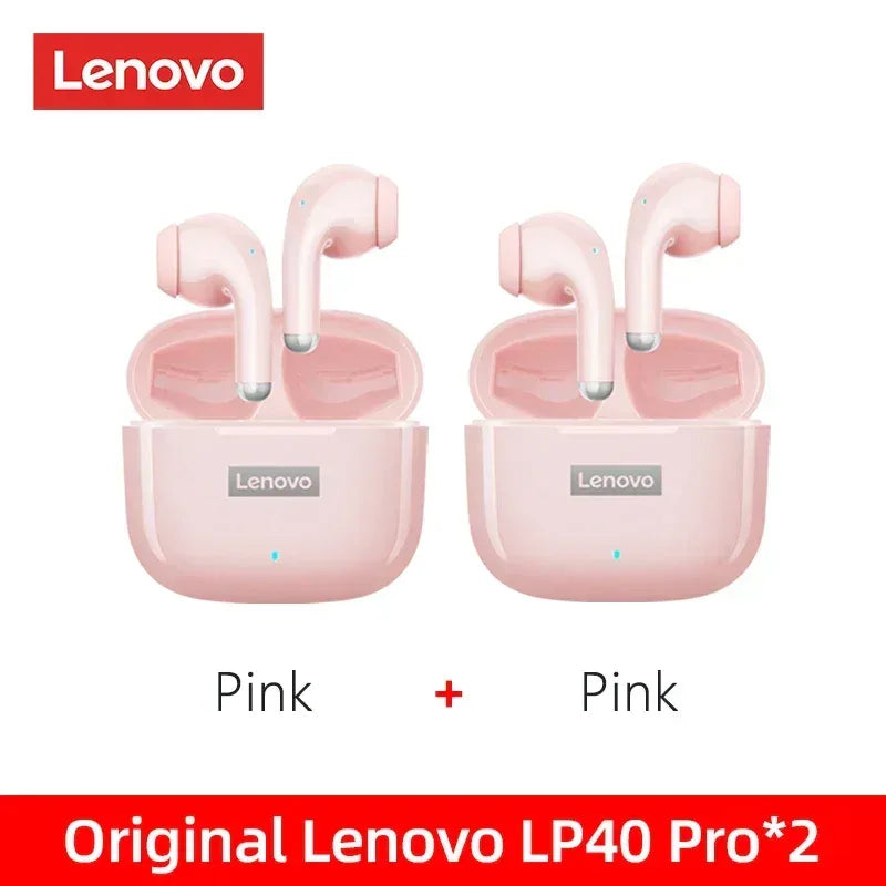 Lenovo LP40 Pro TWS Wireless Earphones Bluetooth 5.1 | Tidesmit 2 Pink Tidesmit