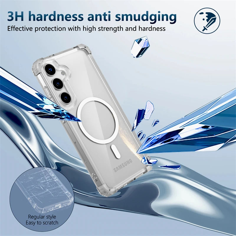 Samsung Galaxy S25 Ultra Magnetic Case | Shockproof Clear Cover Tidesmit