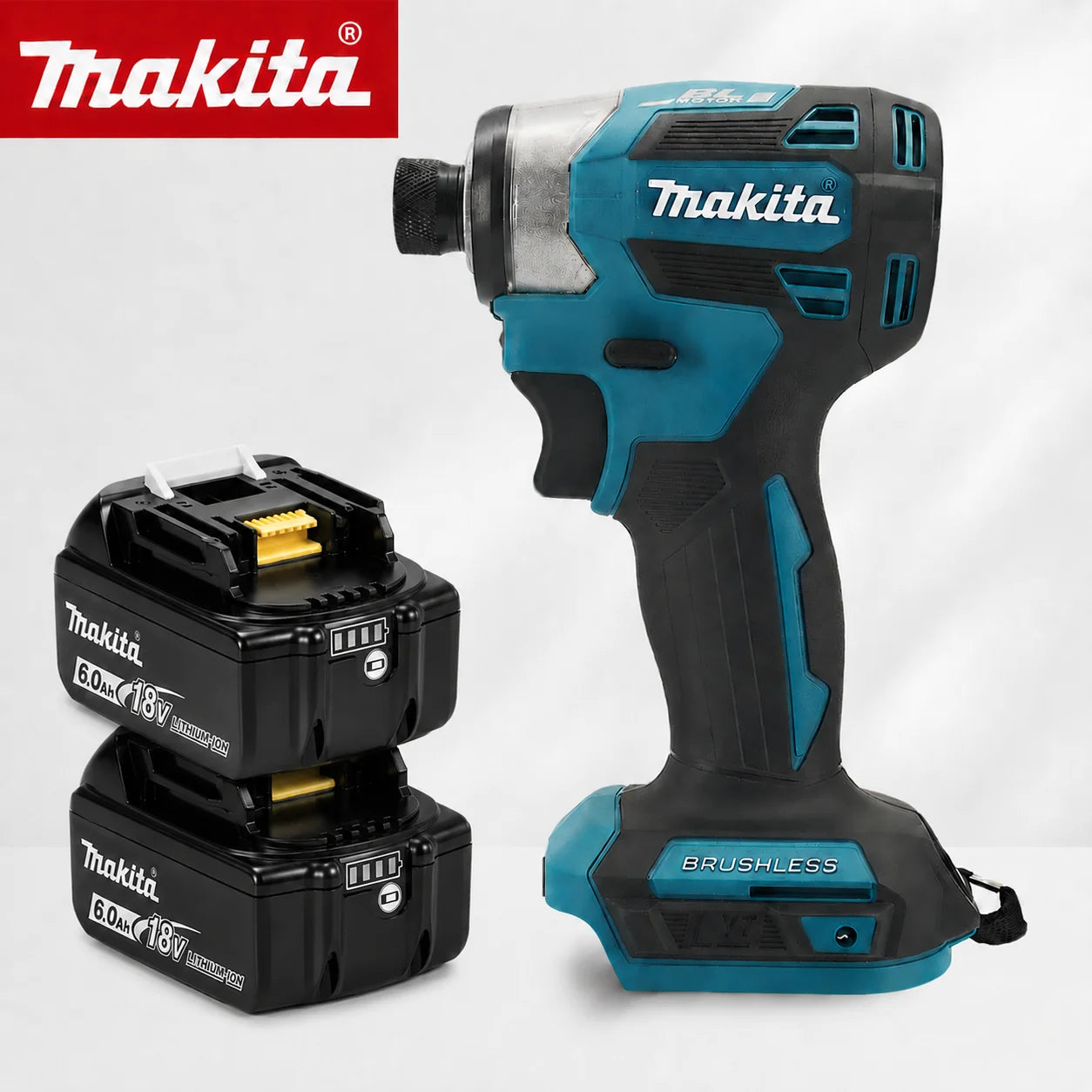 Makita DTD173 18V LXT Cordless Impact Driver Brushless Electric Drill Screwdriver Wood/Bolt T1/T2-Mode Twin LED Light 180 N·m+Makita DTD173 18V Cordless Impact Driver LXT BL Brushless Motor Electric Drill Wood/Bolt/T-Mode 18
