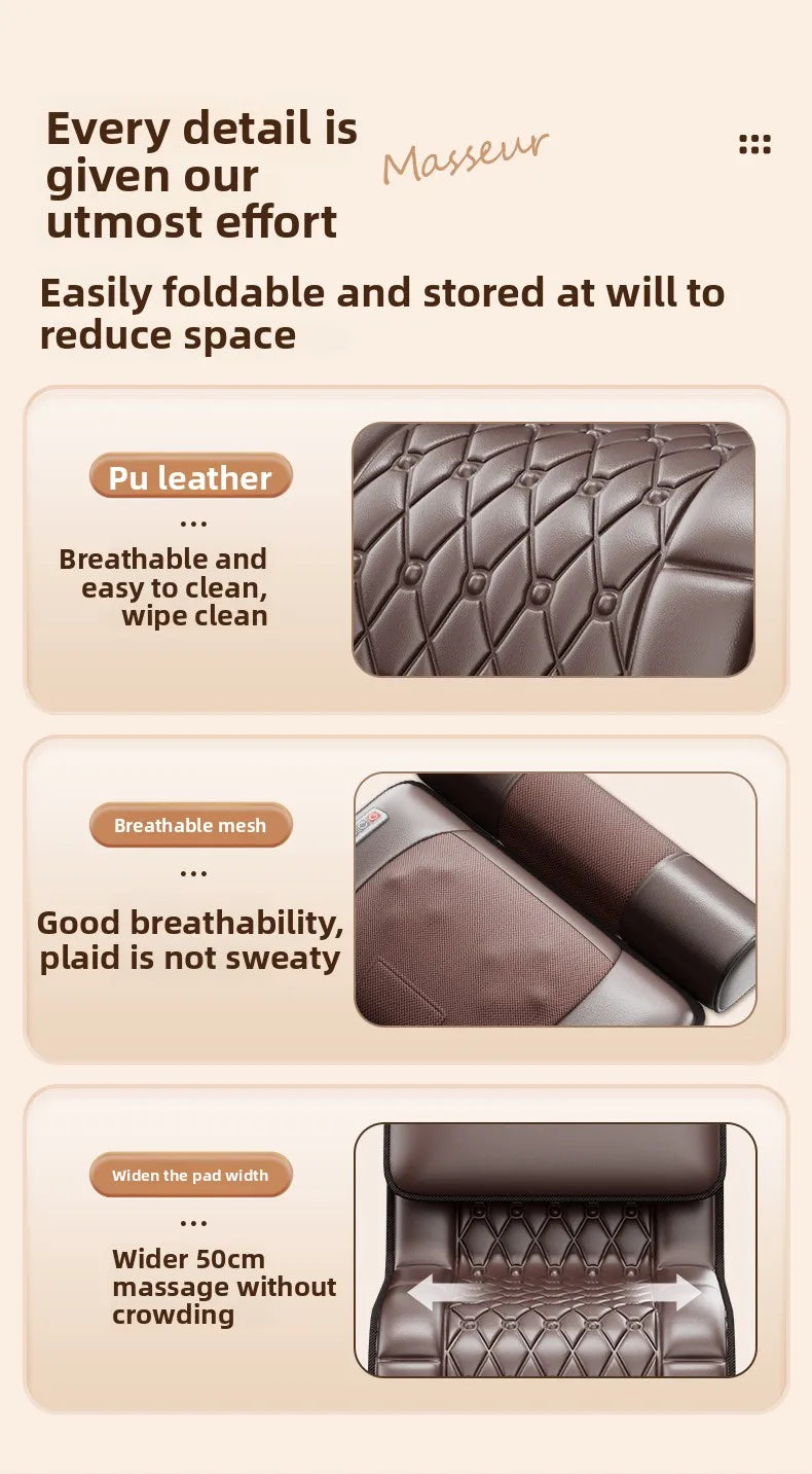 Full Body Electric Massage Mat with Heat Therapy - Tidesmit Back Massage Instrument Tidesmit