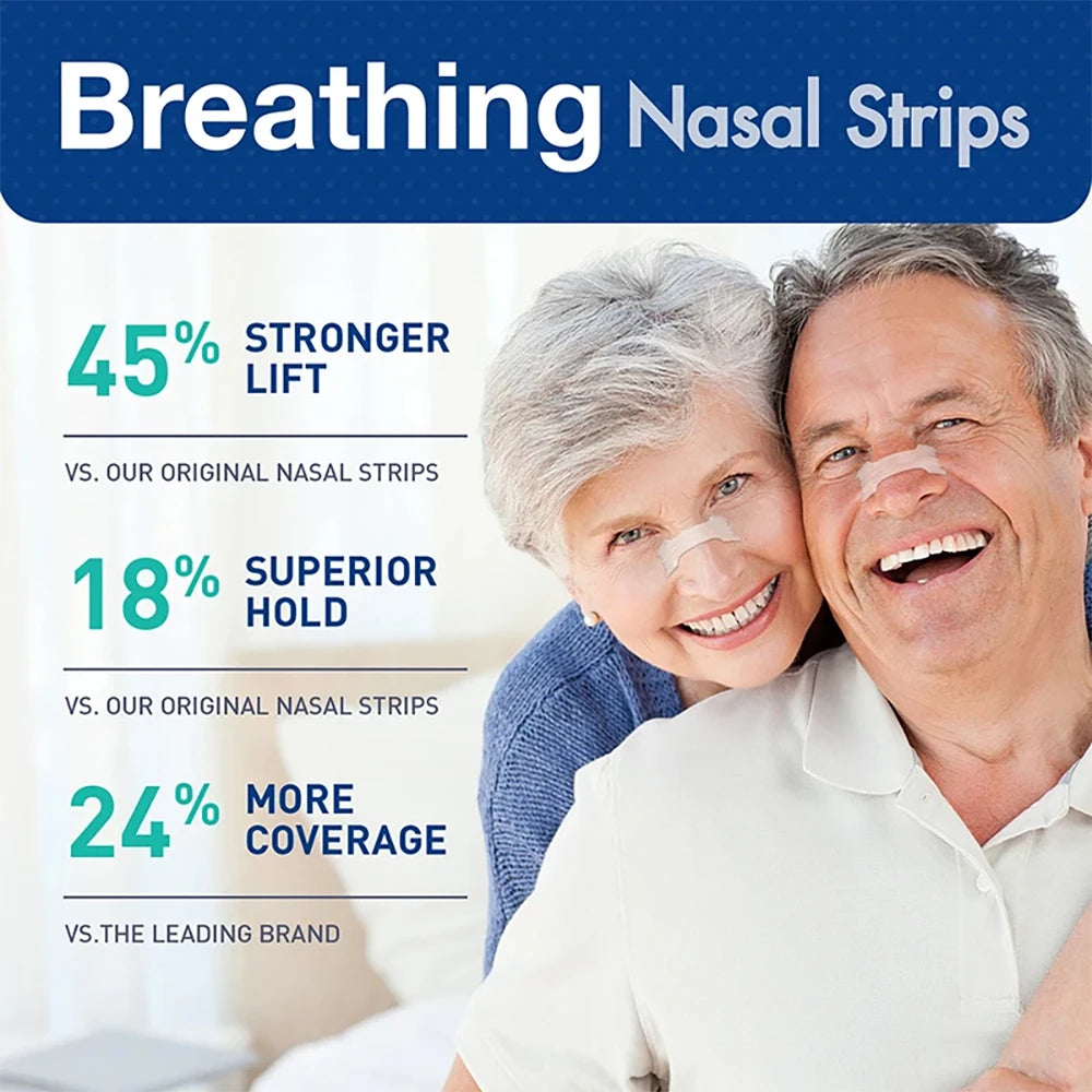 30/60/90Pcs,Sleep Nasal Strips,Nose Breathe Strips,Anti Snoring Nose Strips for Breathing,Exercise Air Inhalatiand Improve Sleep