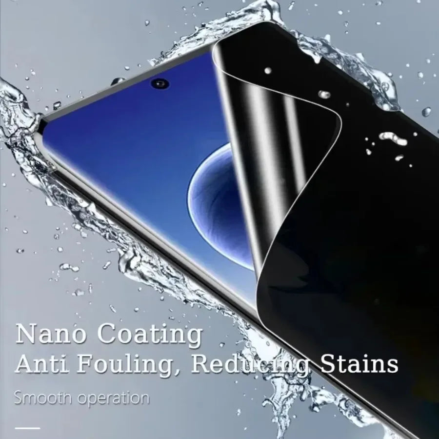 Privacy Screen Protector for Samsung Galaxy - 3 Pack Hydrogel Tidesmit