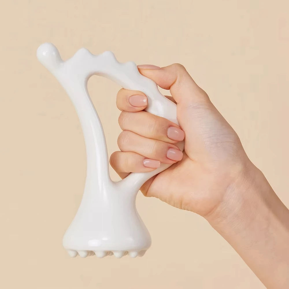 Fascia Gun for Deep Tissue Muscle Recovery - Portable White Massager Fascia Gun Tidesmit