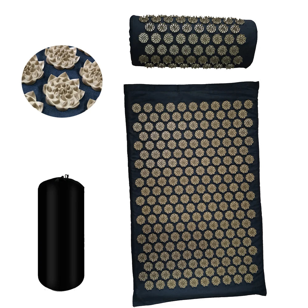 Massager Cushion  Shakti Mat Massage Yoga Mat Acupressure Relieve Stress Back Body Pain Spike Mat Acupuncture Massage Mat