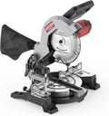 45° Bevel Compound Miter Saw 8inch, 1400W Electric Mitre Saw with 24T Carbide Blade, 5000 RPM, Woodworking Cutting Tool for Wood