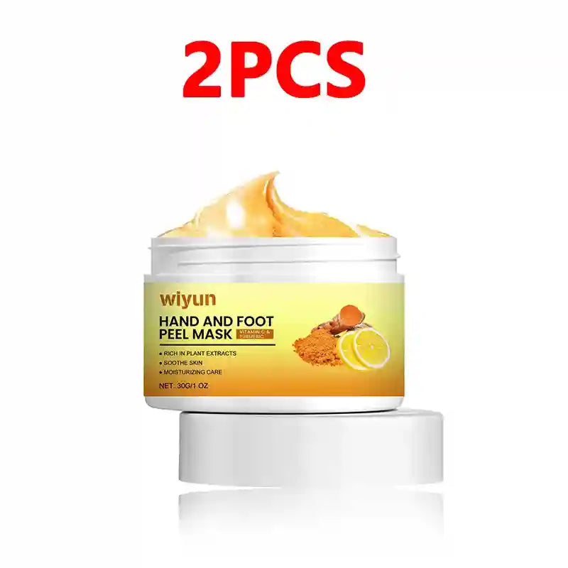 Vitamin C Turmeric Hand Mask for Exfoliation and Skin Repair - Tidesmit Scrubs Treatments 2pcs Tidesmit