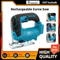 Podofo 2600RPM Electric Cordless Curved Saw Jig Saw Woodworking Cutting Machine for Makita 18V Battery