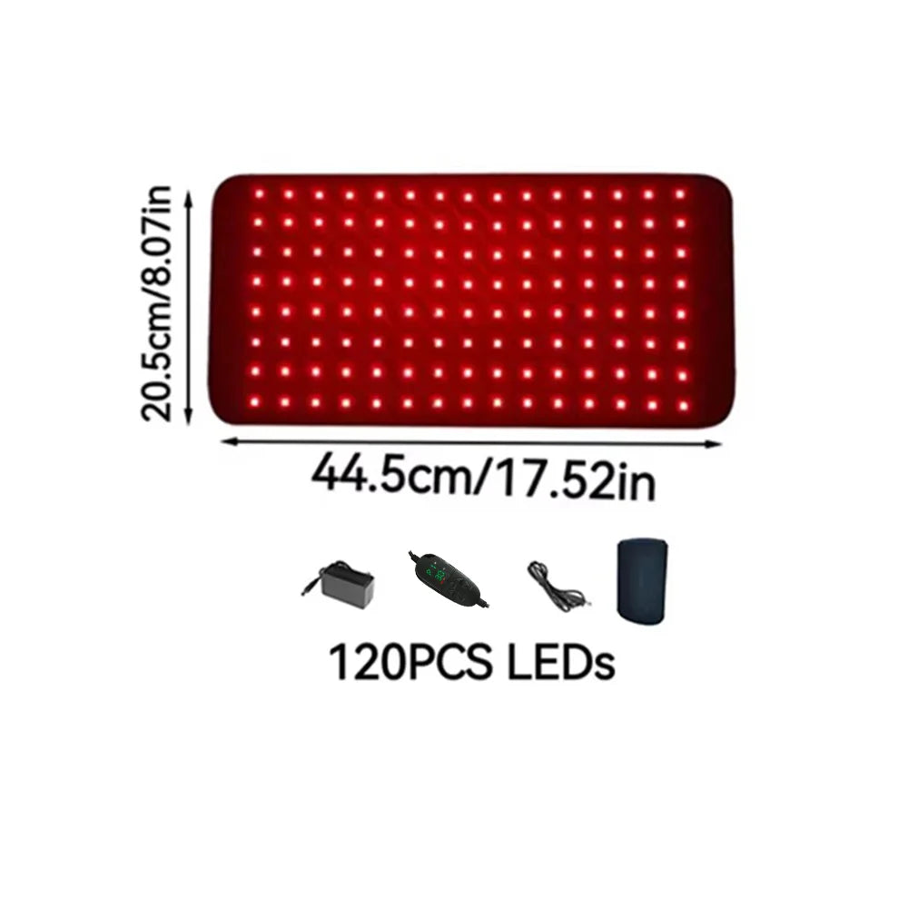 Infrared LED Red Light Therapy Belt for Body 850nm+660nm Light Wave Recovery Muscle Pain Wound Repair Relief Shoulder Wrap