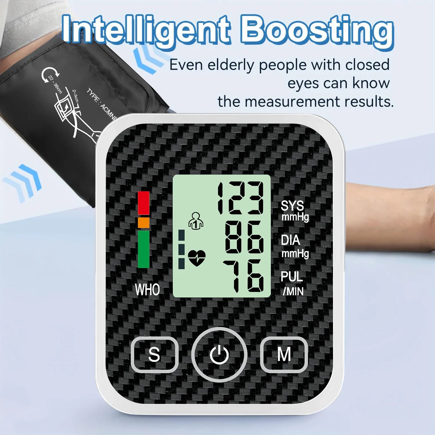 Arm Blood Pressure Monitor Home Medical Blood Pressure Monitoring gauge digital tensiometers Blood pressure meter