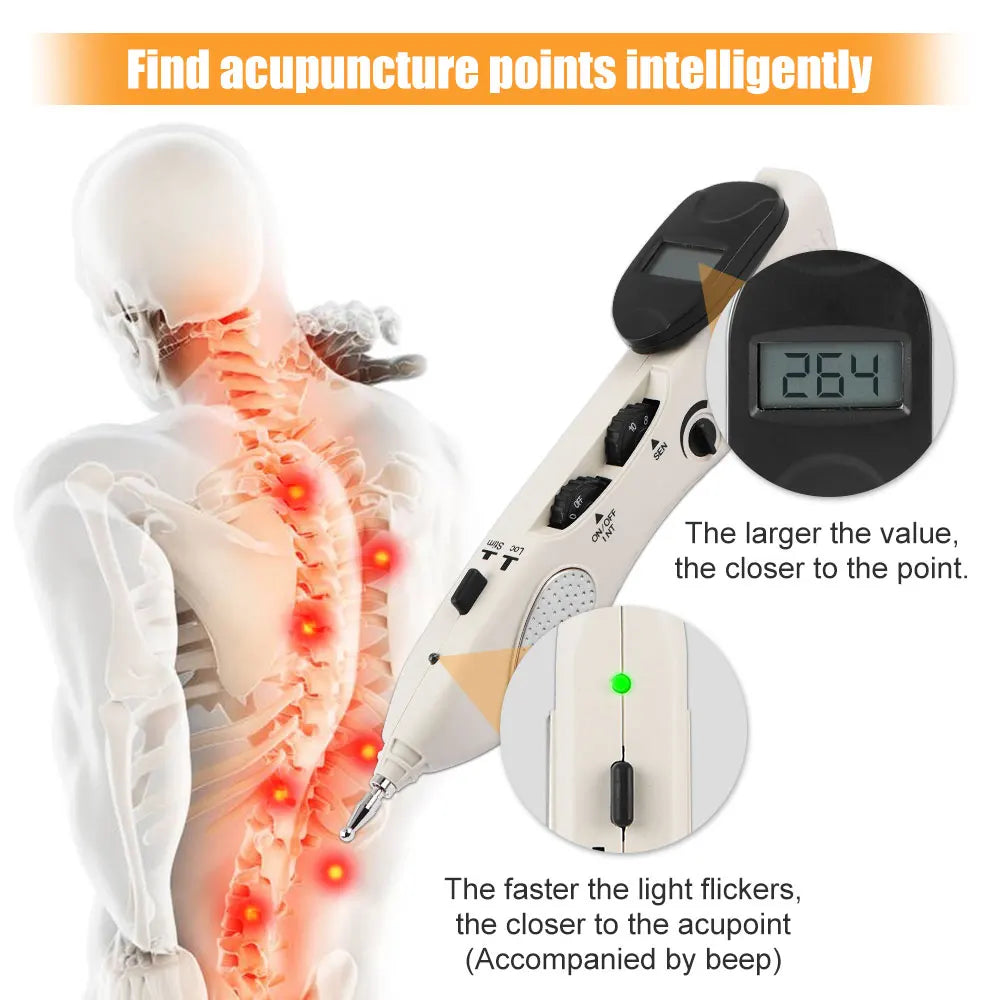 Acupuncture Pen Electronic Muscle Stimulator for Home Relaxation Therapy Relaxation Treatment Tidesmit