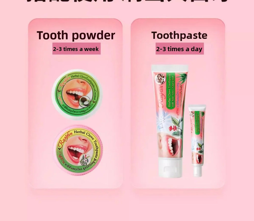 Tidesmit Rasyan herbal clove toothpaste for teeth whitening and effective tartar removal