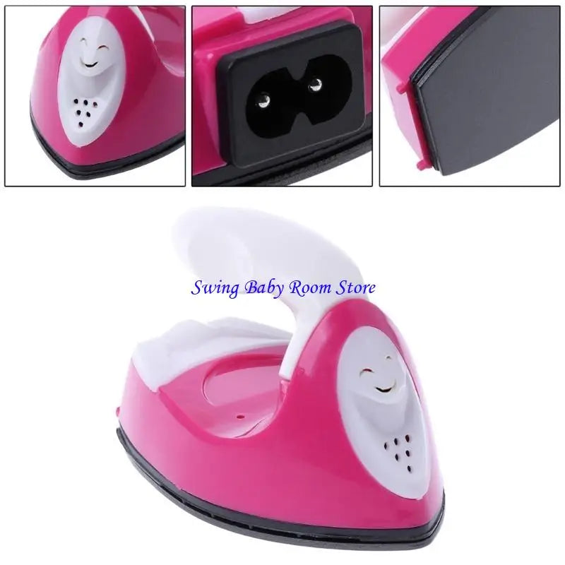 Tidesmit K1AD portable mini heat press iron for clothes, 3.9 inch compact handheld iron for crafts and laundry.