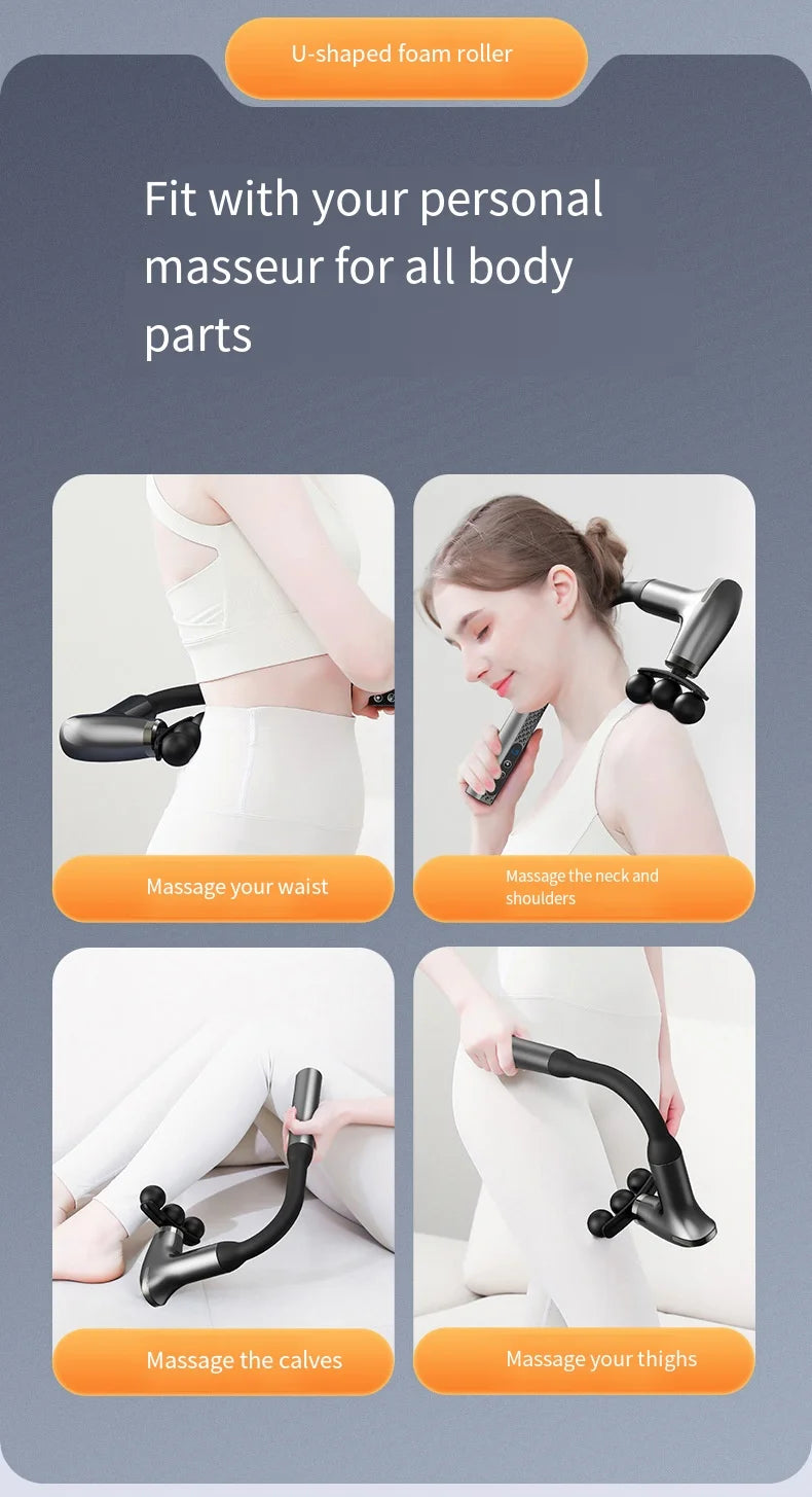 Fascia Gun Deep Tissue Massager - Rechargeable Muscle Recovery Tool Fascia Gun Tidesmit
