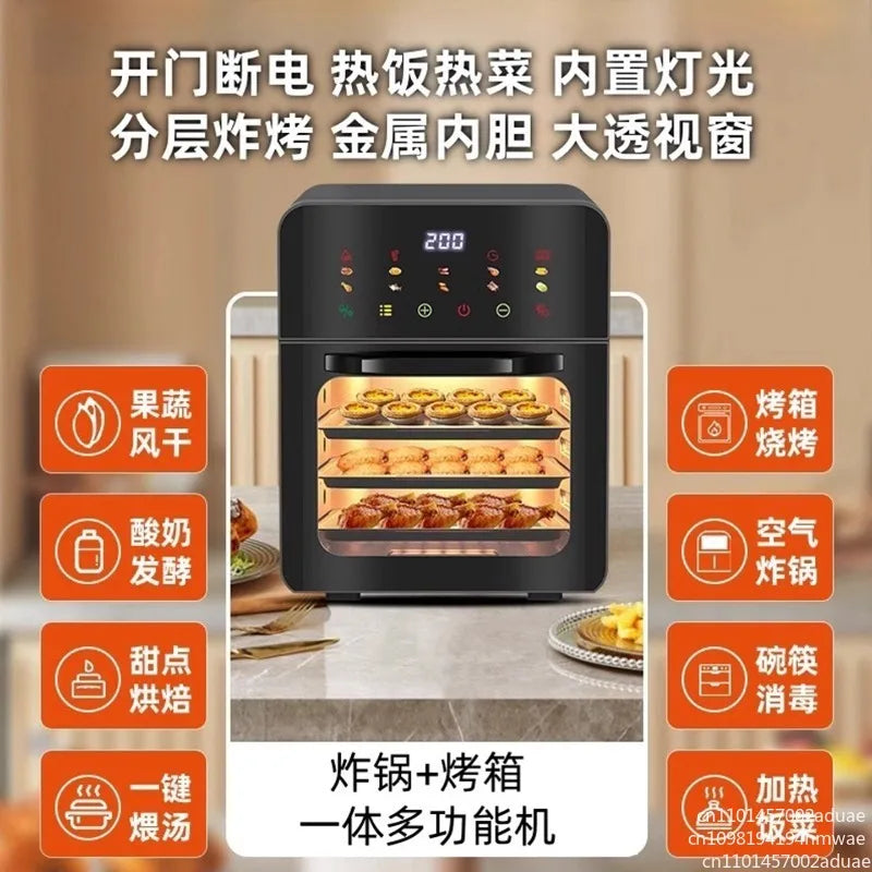 Large Capacity 3 in 1 Air Fryer Oven Steamer Microwave New Electric Fryer All-in-One Machine