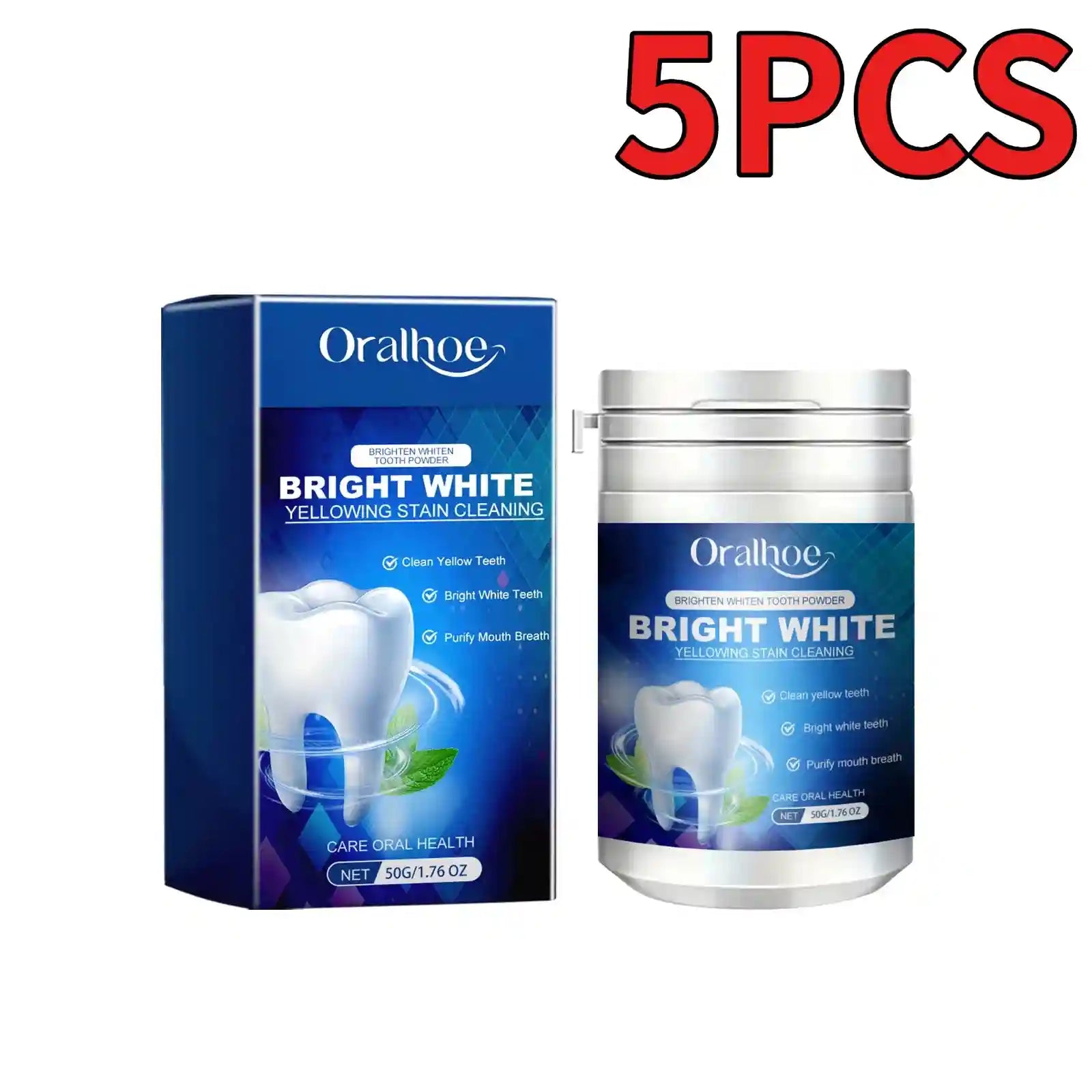 Tidesmit Mint Xylitol Mineral Powder for teeth whitening and natural stain removal