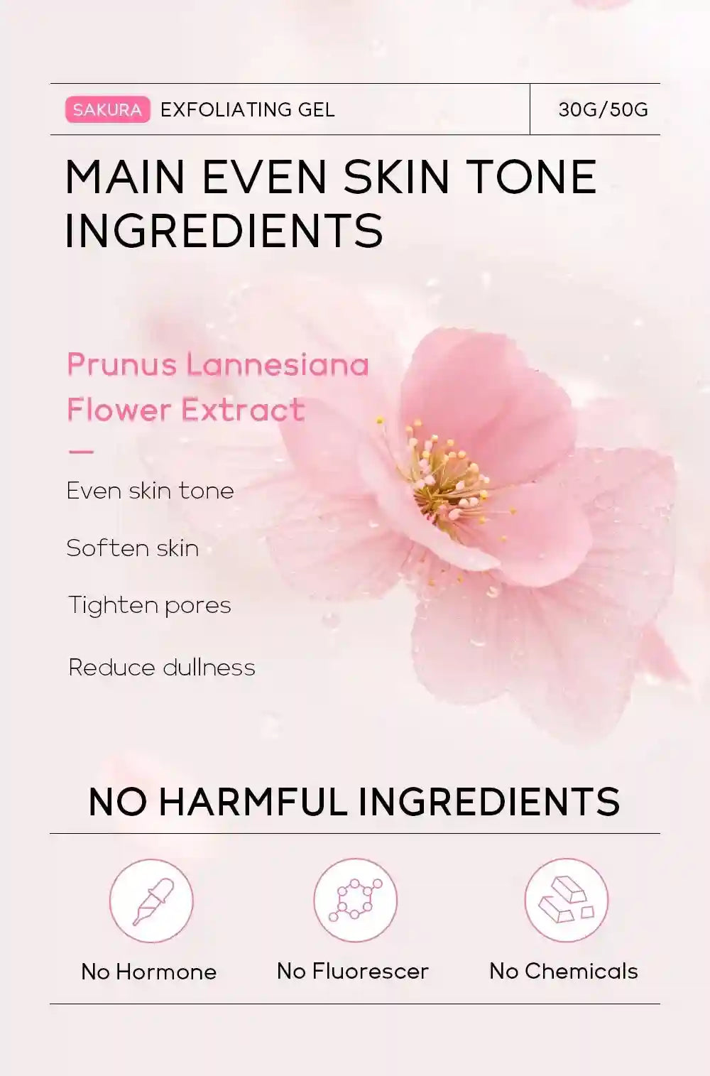Sakura Exfoliating Peeling Gel | Deep Moisturizing Salon-Quality Scrub Scrubs Treatments Tidesmit