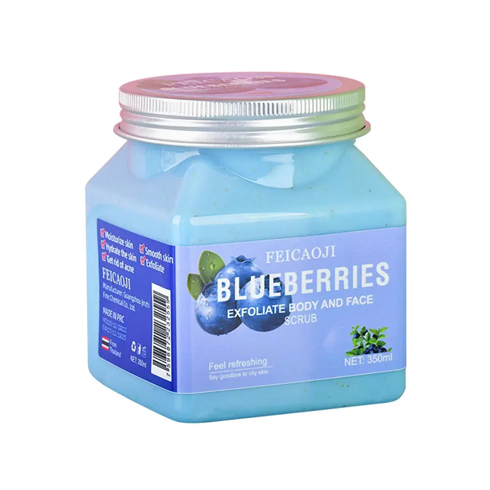 Exfoliating Body Scrub 350ml | Deep Cleansing Hydrating Gel by Tidesmit Scrubs Treatments Blueberry Tidesmit