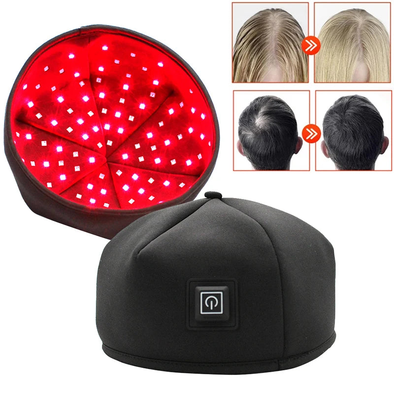 2024 New Red Light Therapy Cap Laser 660nm 830nm Red Near Infrared Hair Regrowth Hat Hair Loss Treatment Helmet Scalp Massager