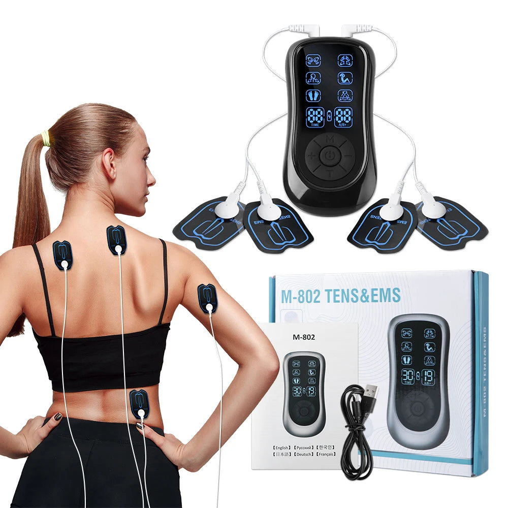 Tidesmit Electric EMS Muscle Stimulator - Rechargeable Deep Tissue Massager Massage Chairs Tidesmit