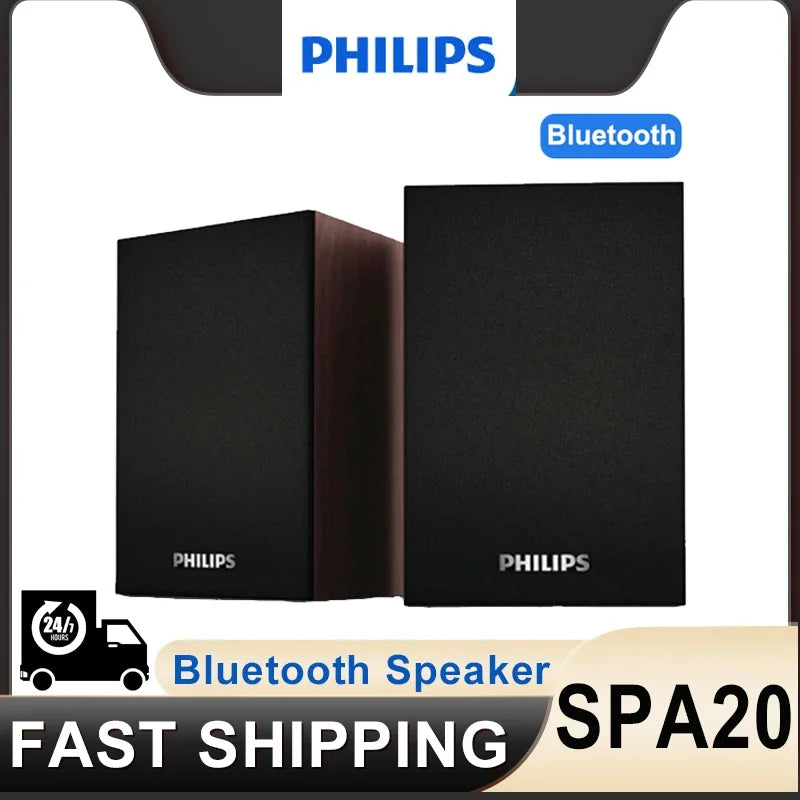 Philips SPA20 Portable Bluetooth Speaker with 360 Surround Sound Tidesmit