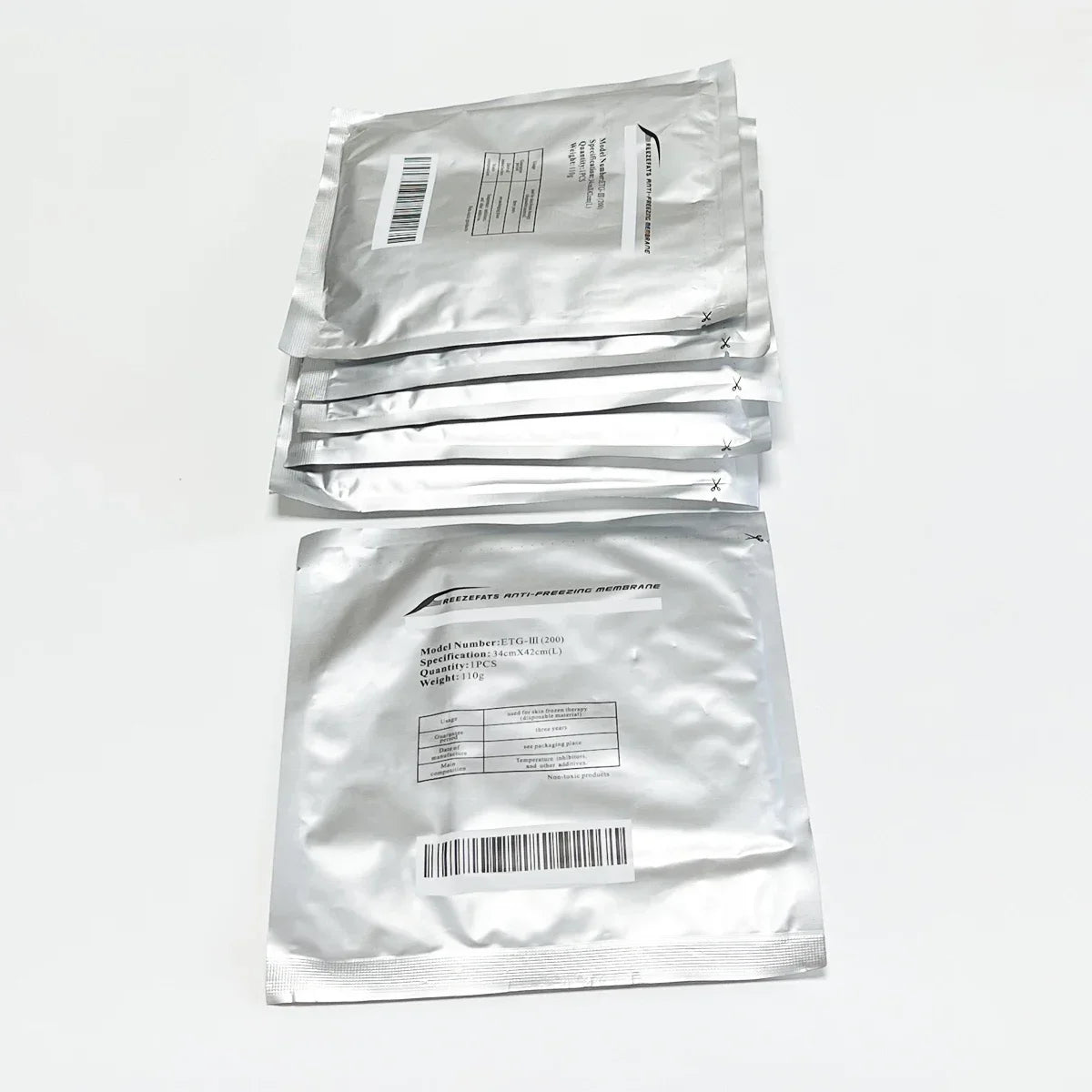 Antifreeze Membranes for Cryotherapy - 10 Pack 110g Professional Grade Scrubs Treatments Tidesmit