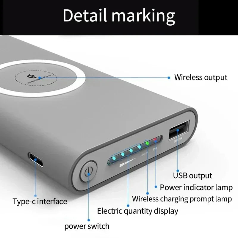 Portable Fast Charging Power Bank - High-Capacity Travel Battery Pack Tidesmit