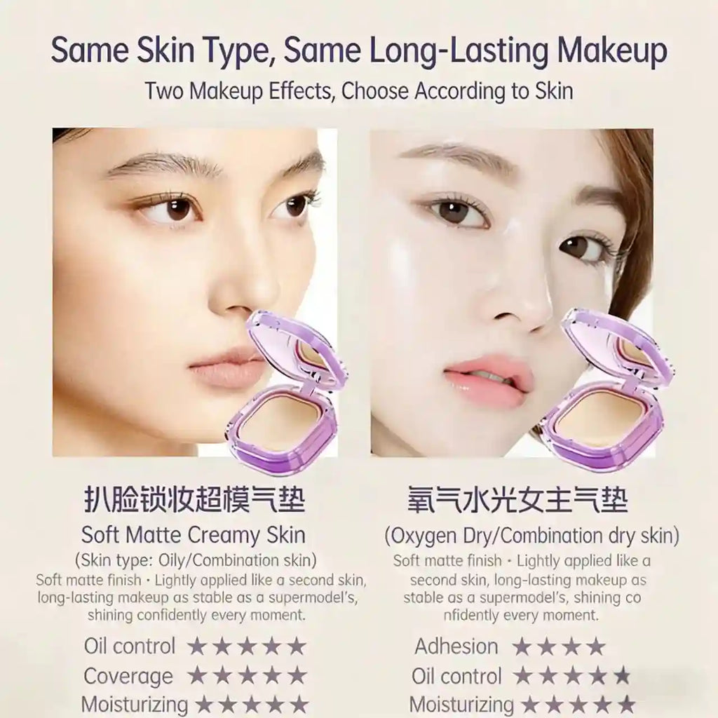 Tidesmit Minimeli full coverage creamy foundation with waterproof matte finish for oily and dry skin texture view