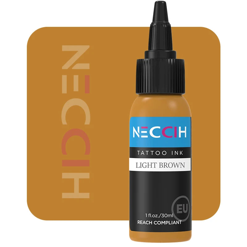 Tattoo Ink Pigment 30ml - Professional PMU Semi-Permanent Set Permanent Makeup Machines Light Brown Tidesmit