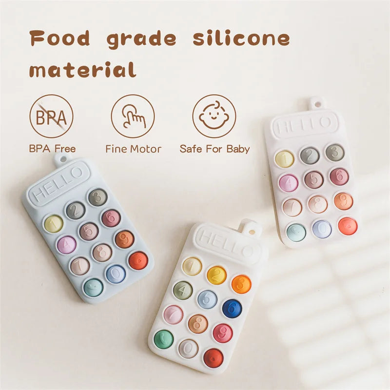 1Pcs Food Grade Baby Silicone Teether Toy Cartoon Car Nursing Teething Ring BPA Free Newborn Health Molar Chewing Accessorie Toy