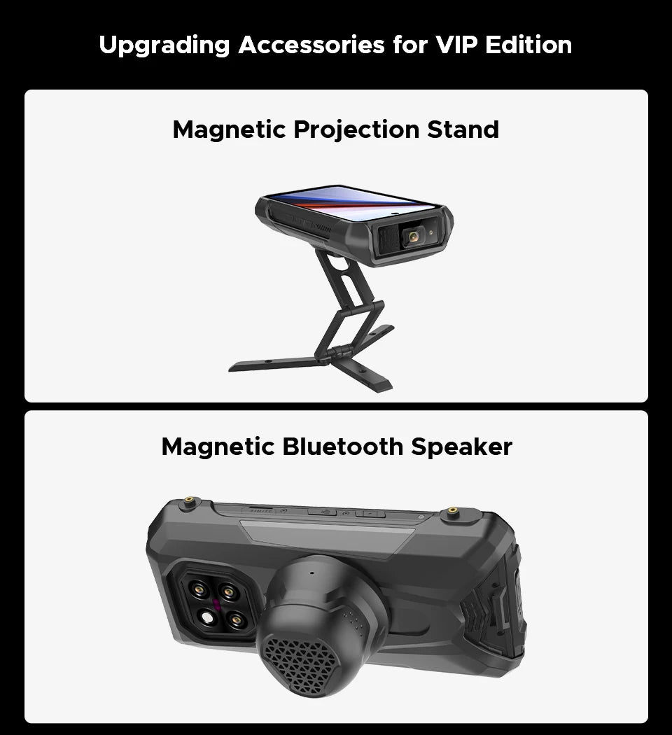 DOOGEE V Max Play 5G Projector Rugged Phone 6.78" 120Hz 20500mAh Dual Camping Lights16GB+512GB 200MP Main Camera NFC Smartphone