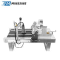 Metal paging label printer with mounted print head and guide rails