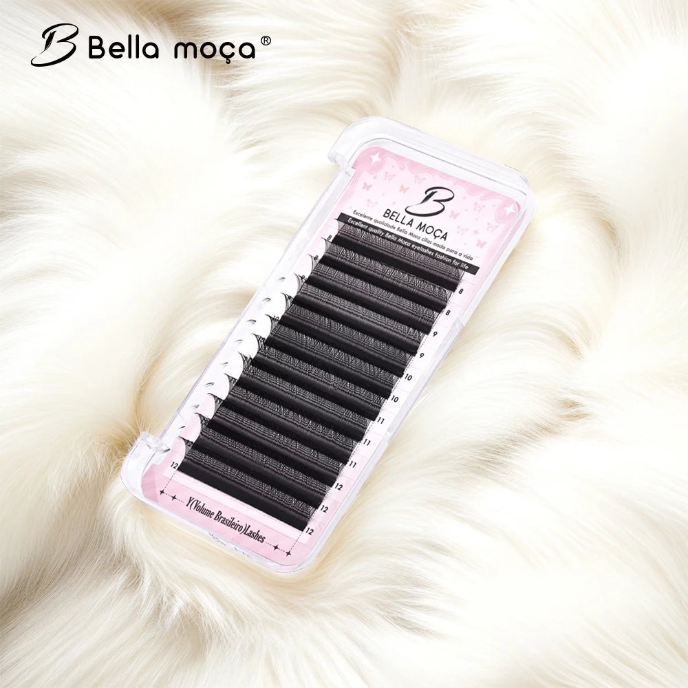 YY Shaped Eyelash Extensions 0.07mm D Curl Matte Faux Mink Lash False Eyelashes Tidesmit