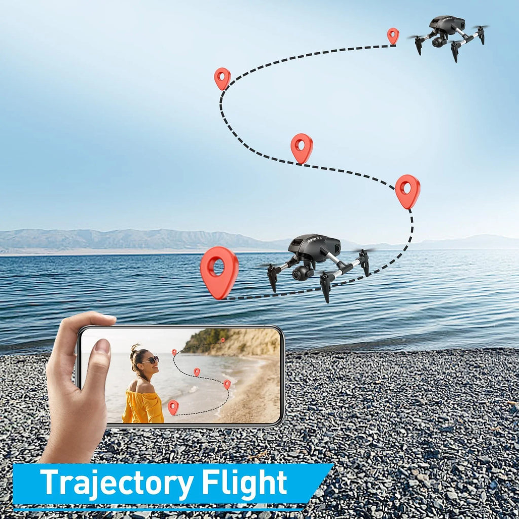 4K Camera Drone with Wide Angle Lens - Foldable V42 Model Tidesmit
