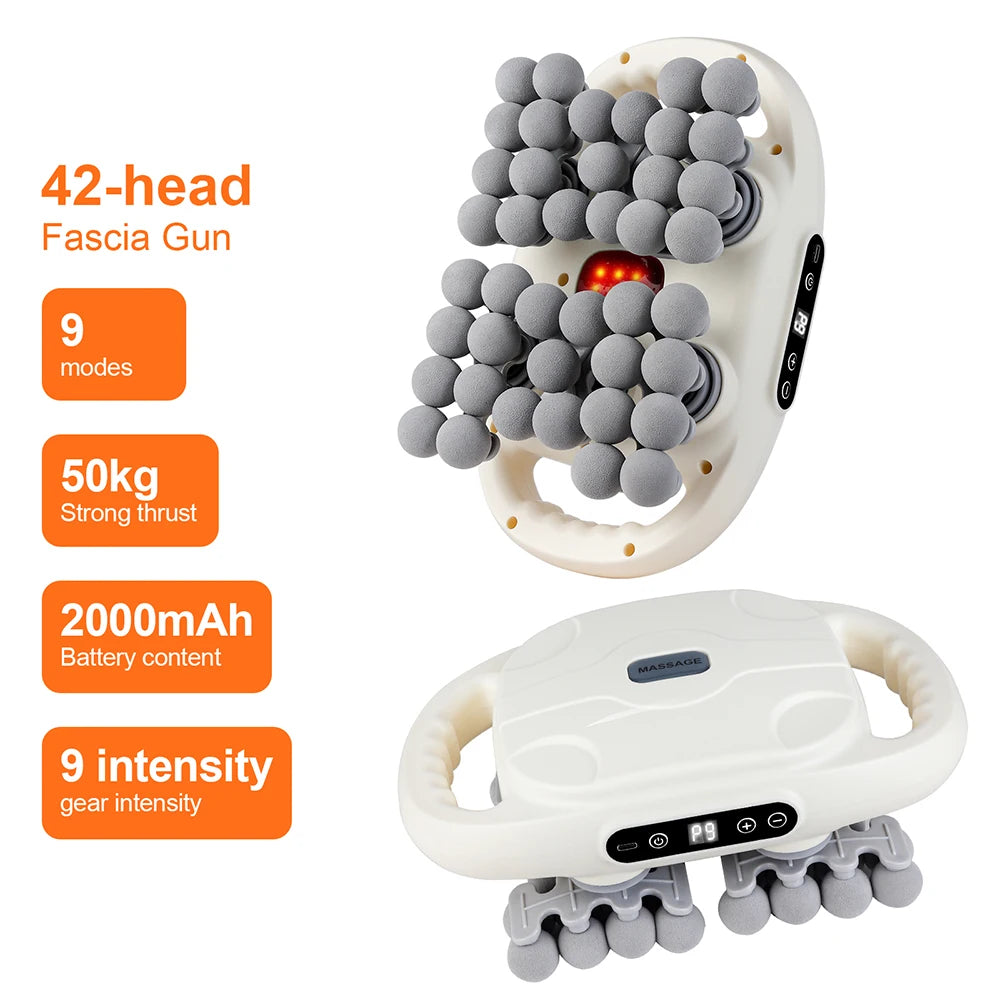Deep Tissue Massage Gun with 99 Speed Settings and Heat Therapy Back Massage Instrument Tidesmit